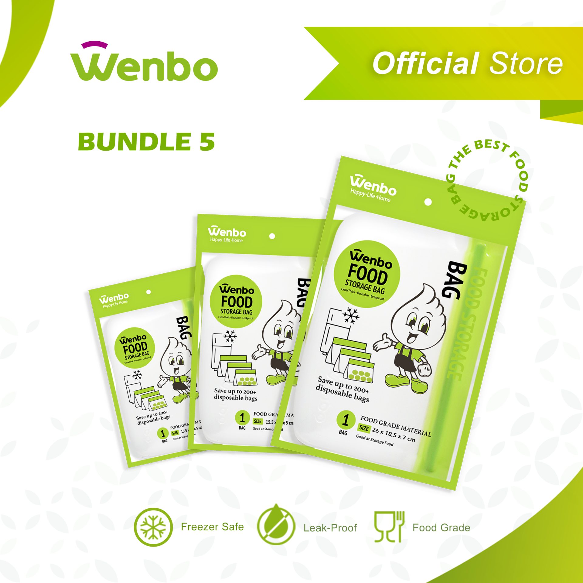 Bundle Food Storage S/M/L