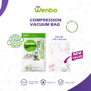 Vacuum Bag Penyimpanan Baju Size XS 40x60cm