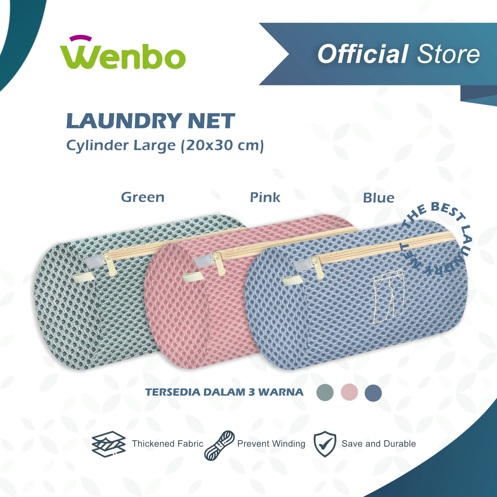 Laundry Net Cylinder Large 20x30cm