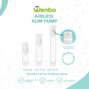 Botol Lotion Travel Slim Pump 5/10/15ml