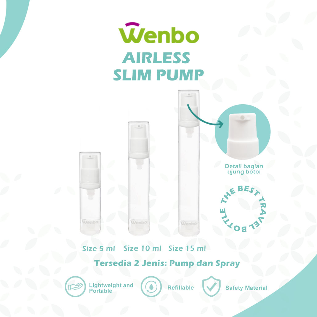 Botol Lotion Travel Slim Pump 5/10/15ml